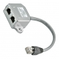 Preview: Y-Adapter, Verteiler, Splitter: 1x Ethernet [LAN, Netzwerk] + 1x ISDN, RJ45
