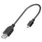 Preview: USB OTG Kabel-Adapter : A-Buchse auf  Micro B-Stecker, OTG USB On The Go, 20 cm
