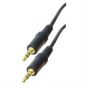Preview: 1,5 m Klinke - Aux Audio Kabel: 2x 3,5 mm Stereo Stecker, 3-polig, vergoldet