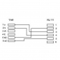 Preview: Telefon TAE Modular Adapter: TAE-N Stecker auf RJ11 / RJ14 Buchse (6P4C)