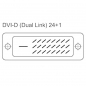 Preview: 2 m DVI-D Dual Link Kabel FullHD; 24+1 pol; 100% Kupfer; 2x geschirmt; vergoldet
