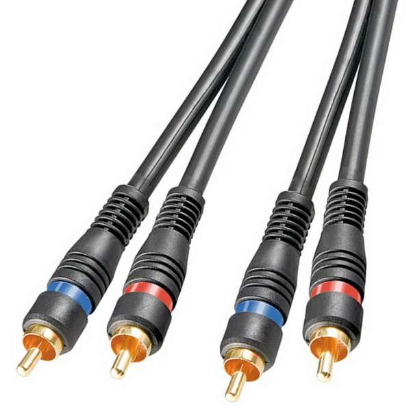 5,0 m Audio - Cinch Kabel Premium; Innenleiter : OFC
