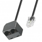 Preview: 3 m ISDN Verteiler / Splitter-Kabel 2-fach; RJ45; 8P4C; Modularverlängerung