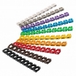 Preview: 190x Kabelmarkierer, Clip mit 10 Ziffern 0-9 und 3 Buchstaben; für Kabel 4-6 mm