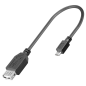 Preview: USB 2.0 Hi-Speed Adapter : A-Buchse auf  Micro B-Stecker, 20 cm