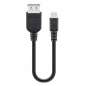 Mobile Preview: USB OTG Kabel-Adapter : A-Buchse auf  Micro B-Stecker, OTG USB On The Go, 20 cm