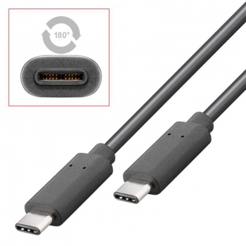 1,0 m USB 3.1 SuperSpeed Kabel; C- Stecker auf C- Stecker; 20x schneller als 2.0