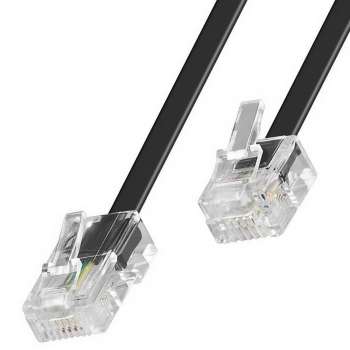 6 m Telefonkabel, Router Kabel, DSL Kabel, RJ45 Stecker auf RJ11 Stecker, 4 pol.