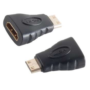 HDMI Mini Adapter: Standart HDMI Buchse auf HDMI Mini Stecker (10,42 x 2,42 mm)