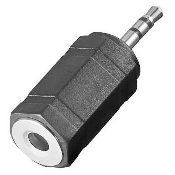 Klinke Adapter :2,5 mm Stecker an 3,5 mm Buchse Stereo