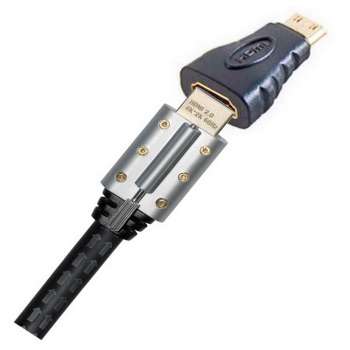 HDMI Mini Adapter: Standart HDMI Buchse auf HDMI Mini Stecker (10,42 x 2,42 mm)