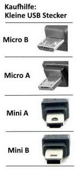 5,0 m USB Mini B Adapterkabel; A Stecker zu Mini B Stecker 5 Pin; 100% Kupfer