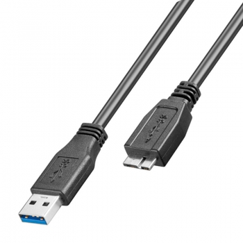 0,5 m USB 3.0 Micro B SuperSpeed Kabel; Micro B Stecker - A Stecker