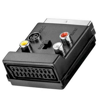 Scart Audio-Video Adapter mit SVHS; In/Out Schalter