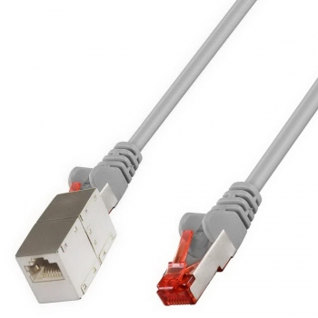 0,25 m Cat6 LAN/Patch-Verlängerungs-Kabel; S/FTP PIMF; doppelt geschirmt