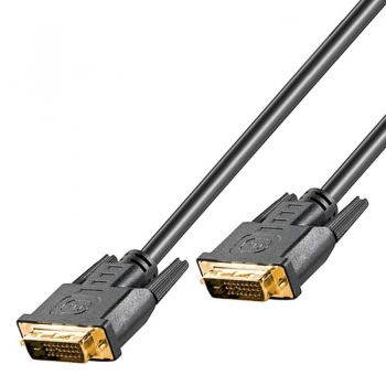 3 m DVI-D Dual Link Kabel FullHD; 24+1 pol; 100% Kupfer; 2x geschirmt; vergoldet