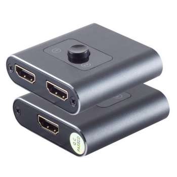 HDMI Umschaltbox und Verteiler 2-wegig, 2xIn - 1xOut oder 1xIn - 2xOut