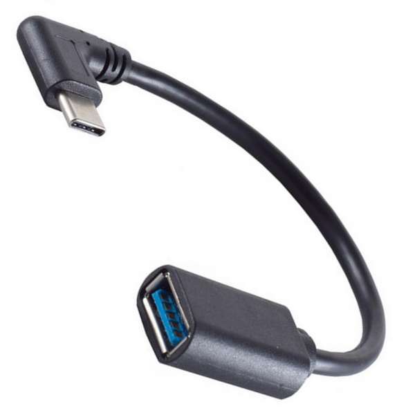 USB 3.0 Winkel-Adapter- C-Stecker auf USB A Buchse, SuperSpeed 5 Gb, mit OTG