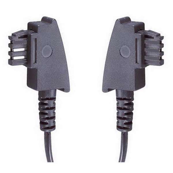 10 m DSL / VDSL Router Kabel, TAE F Stecker>RJ45 Stecker, RJ45 mit Pin 4,5