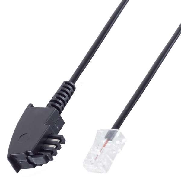 3 m DSL Router Kabel, TAE F SteckerRJ45 Stecker, RJ45 mit Pin 4,5