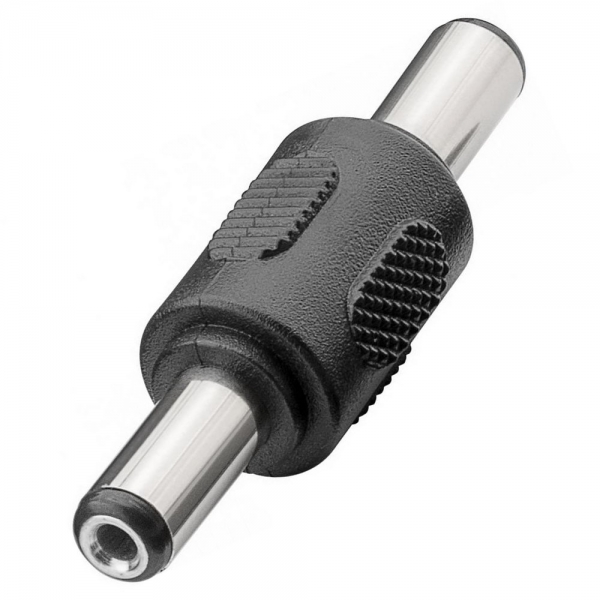 DC-Verbinder, Adapter männlich 2,1 x 5,5 mm; Stecker auf Stecker