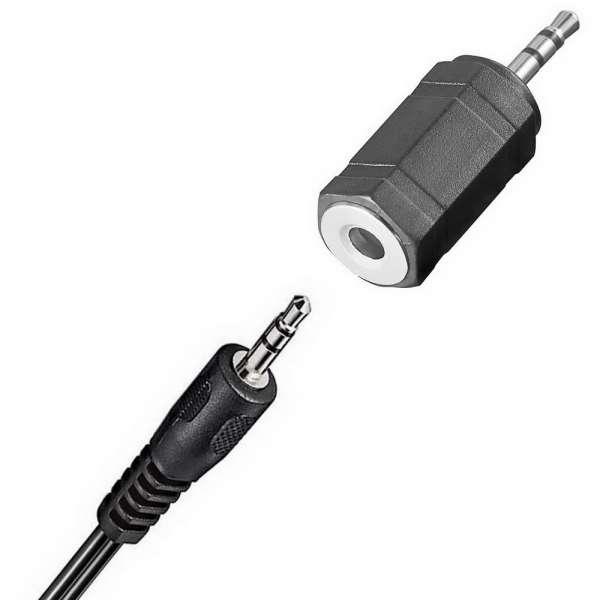 Klinke Adapter :2,5 mm Stecker an 3,5 mm Buchse Stereo