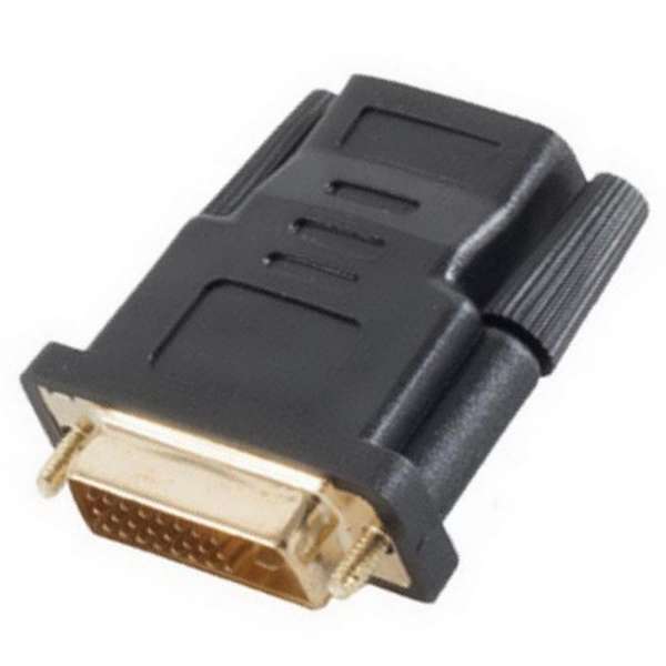 DVI - HDMI Adapter 2-wegig, DVI Stecker 24+1 pol zu HDMI Buchse, vergoldet