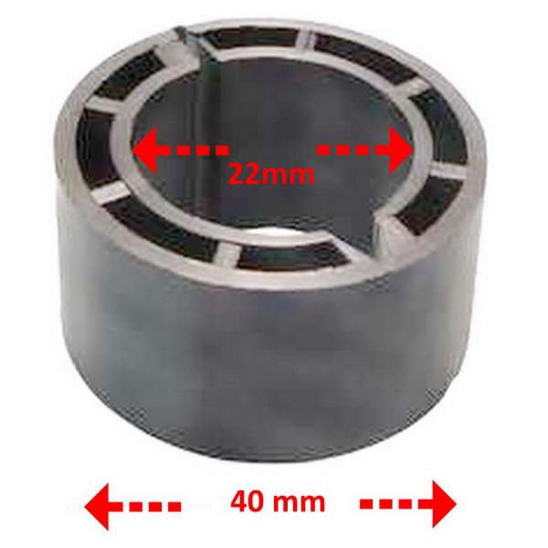 LNB Adapter,  Reduzierring 40 mm auf 22 mm; UV-beständig, aufklappbar