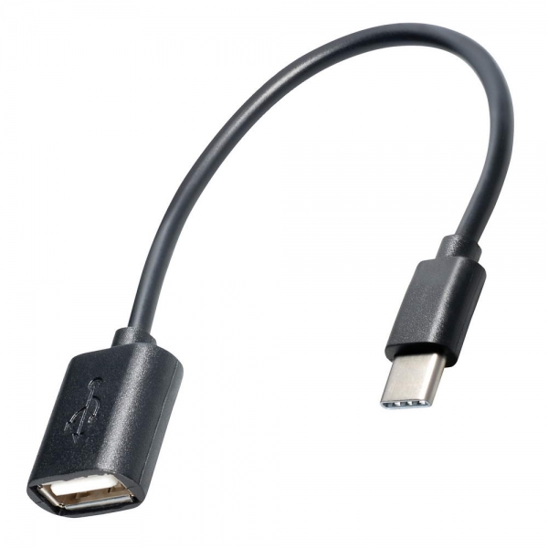 USB OTG Typ C Adapter High Speed: USB 3.1 C Stecker auf A Buchse, 12 cm