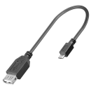 USB 2.0 Hi-Speed Adapter : A-Buchse auf  Micro B-Stecker, 20 cm